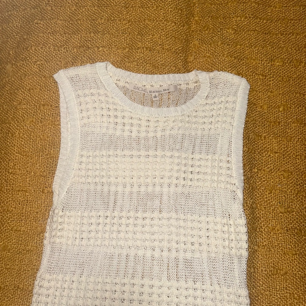 Rachel Roy Cream Knit Top - Picture 2 of 5